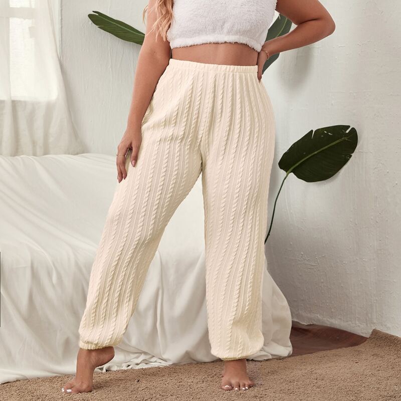 

Plus Solid Sleep Pants, Beige