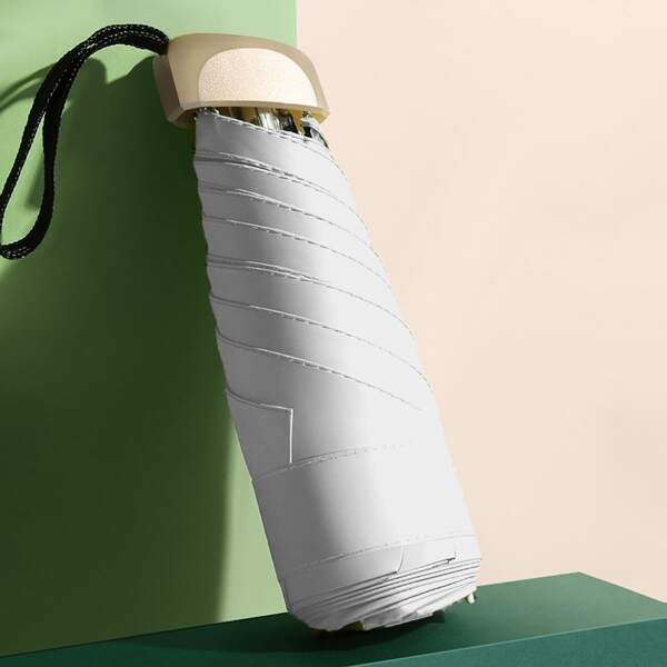 

Plain Mini UV Protection Umbrella, White