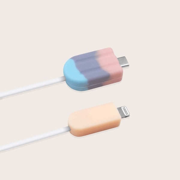 

2pcs Popsicle Data Cable Protector, Multicolor