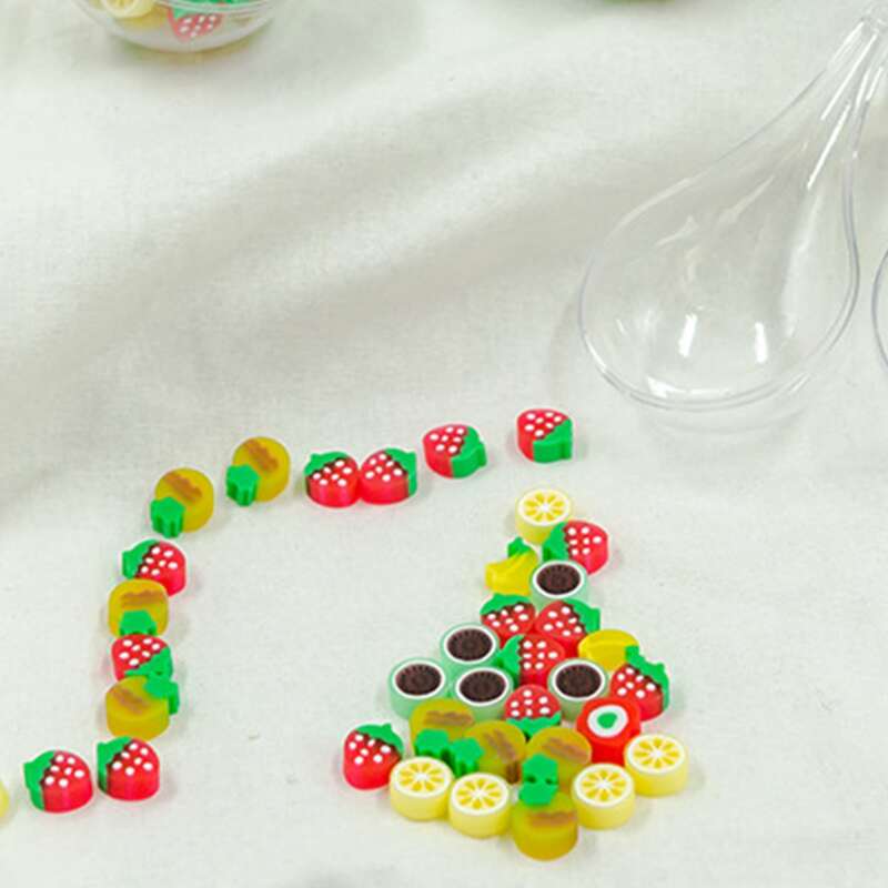 

45pcs Fruit Shaped Random Eraser, Multicolor