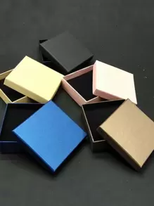 1pc Random Color Jewelry Storage Box - Multicolor - View 1