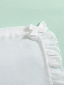 Niñas Falda de pareos ribete con fruncido - Blanco - Ver 4