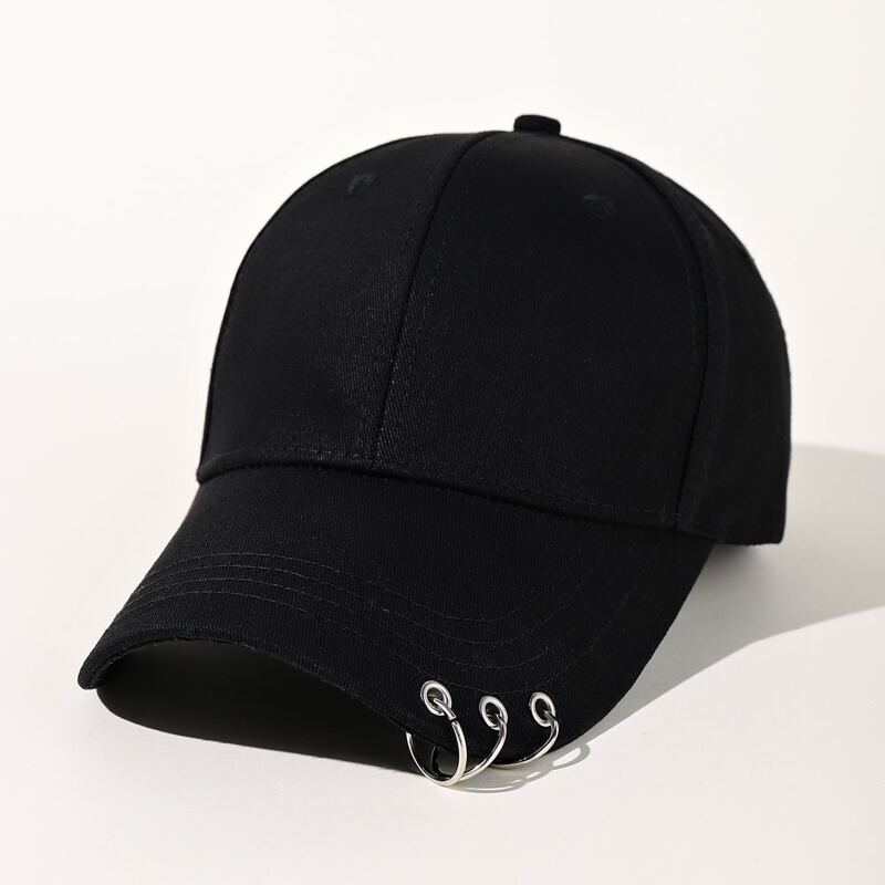 

Guys Ring Decor Baseball Cap, Black