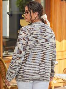 Jersey de space dye con abertura de manga raglán - Multicolor - Ver 2