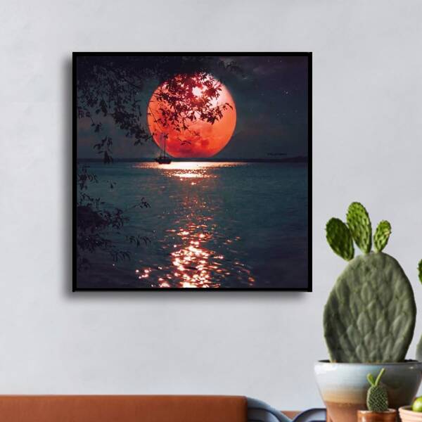 

Moon Pattern Diamond Painting Without Frame, Multicolor
