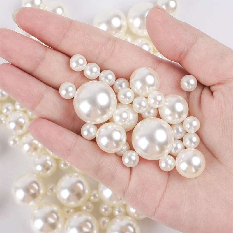 

150pcs DIY Faux Pearl, Beige