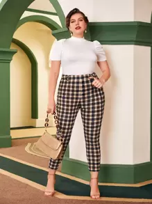 Modelyn Quần Plus Size kẻ sọc Giải trí - Nhiều màu - Xem 1