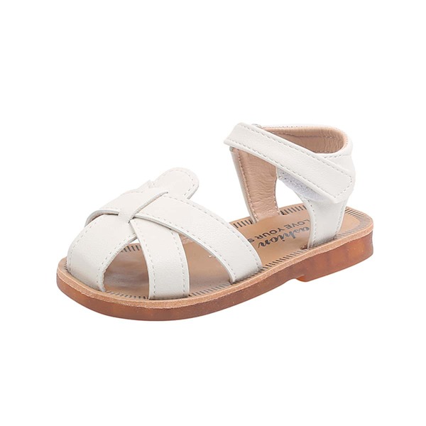 

Toddler Girls Criss Cross Strap Sandals, White