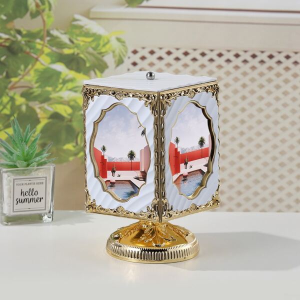 

1pc Rotating Music Box, Multicolor