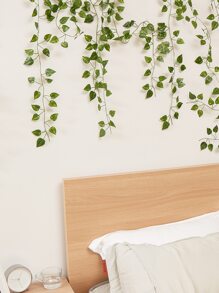 SHEIN BASIC LIVING 12pcs Artificial Vine - Green - View 3