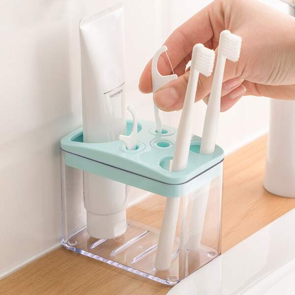

1pc Multifunction Toothbrush Holder, Blue
