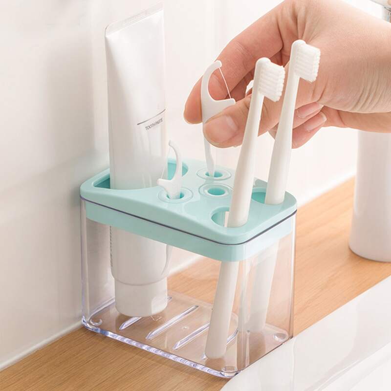 

1pc Multifunction Toothbrush Holder, Blue
