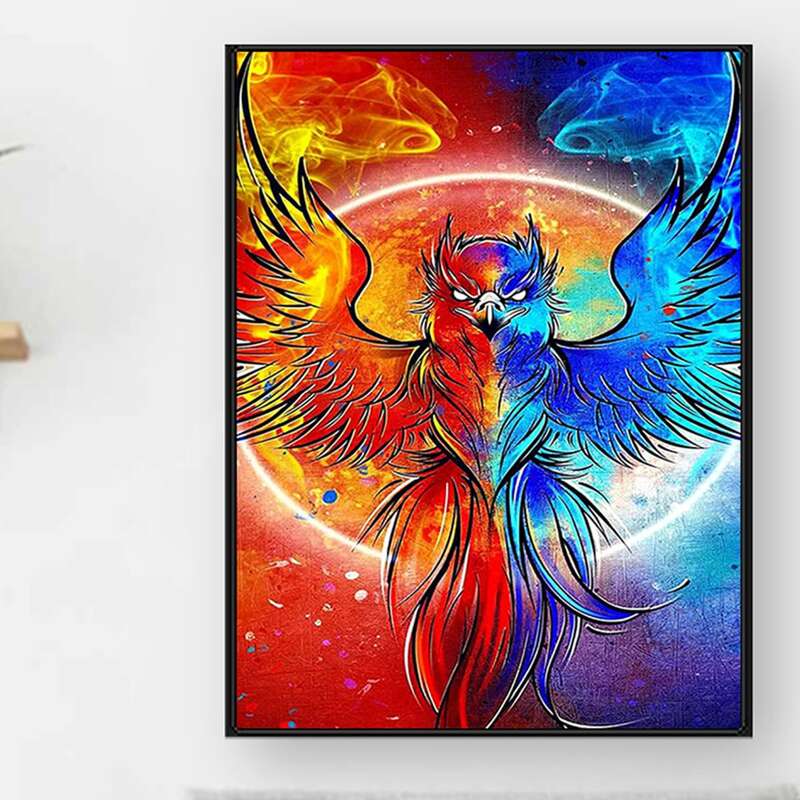 

Animal Print DIY Diamond Unframed Painting, Multicolor