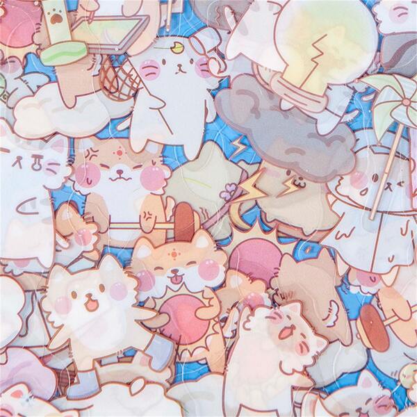 

45pcs Cartoon Graphic Random Sticker, Multicolor