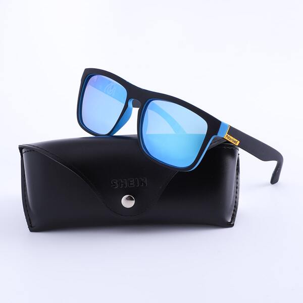 

Square Frame Polarized Sunglasses, Multicolor