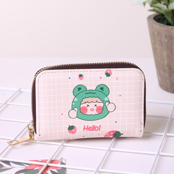 

Cartoon Graphic Card Holder, Khaki