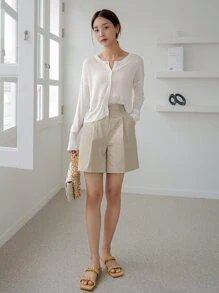 Button Up Sheer Cardigan - White - View 9