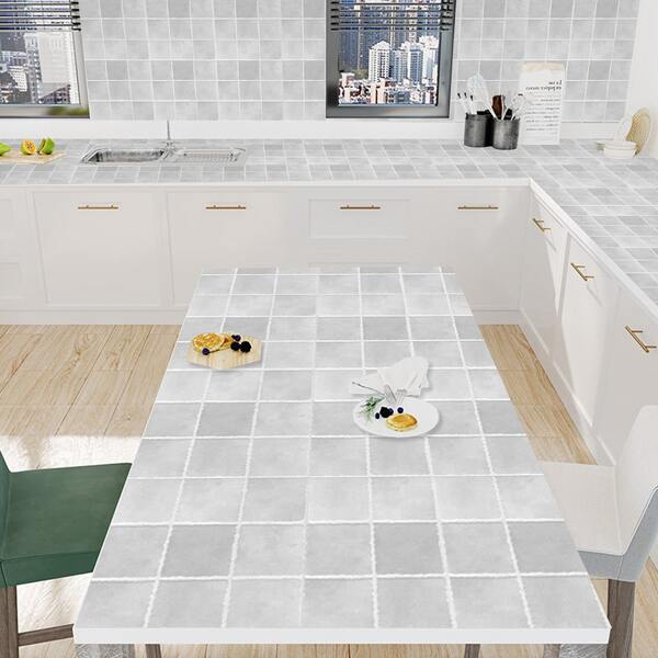 

1sheet Plaid Print Wall Sticker, Multicolor