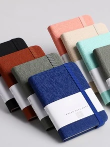 1pc Random Color A6 Notebook - Multicolor - View 5