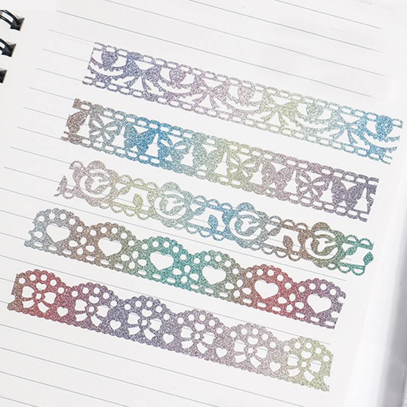 

1roll Lace Design Random Decorative Tape, Multicolor