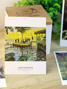 30入組油畫風格問候卡-完美適用於任何場合