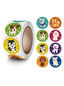 500入組卡通狗印花貼紙