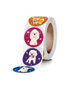 500入組卡通狗印花貼紙