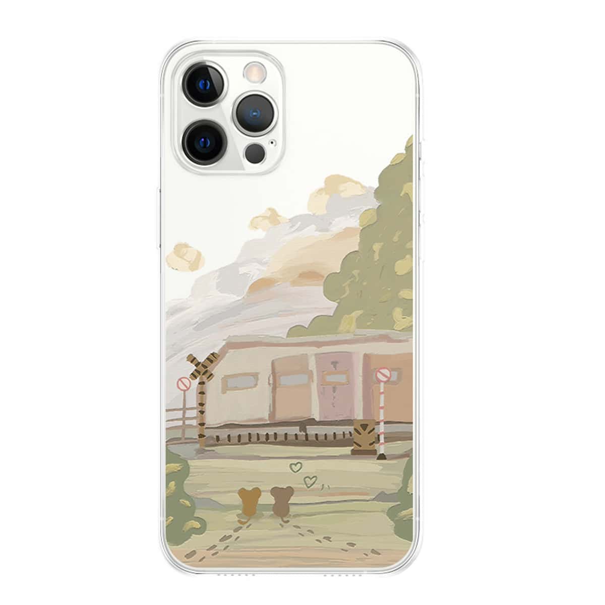 

Oil Painting Phone Case, Clear