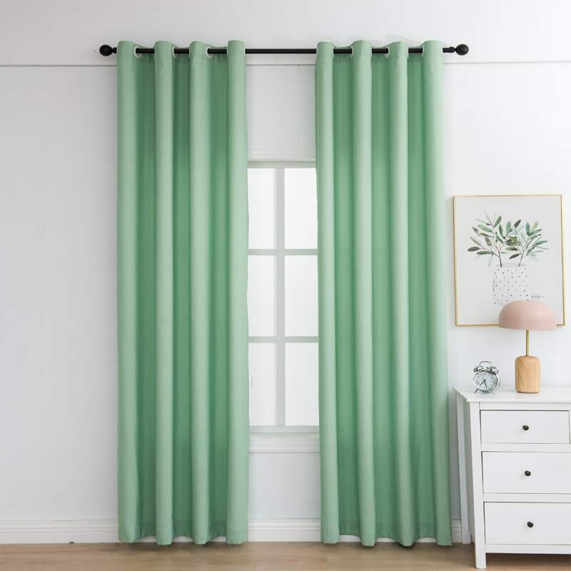 

Plain Single Panel Curtain, Green