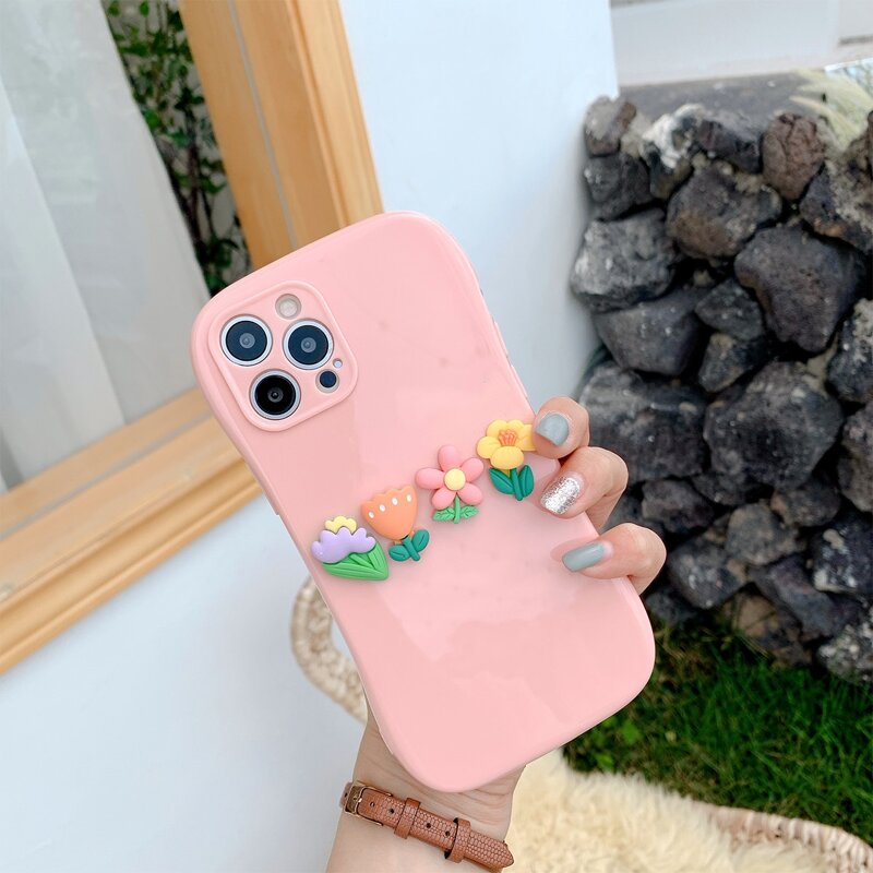 

Flower Pattern Phone Case, Pink