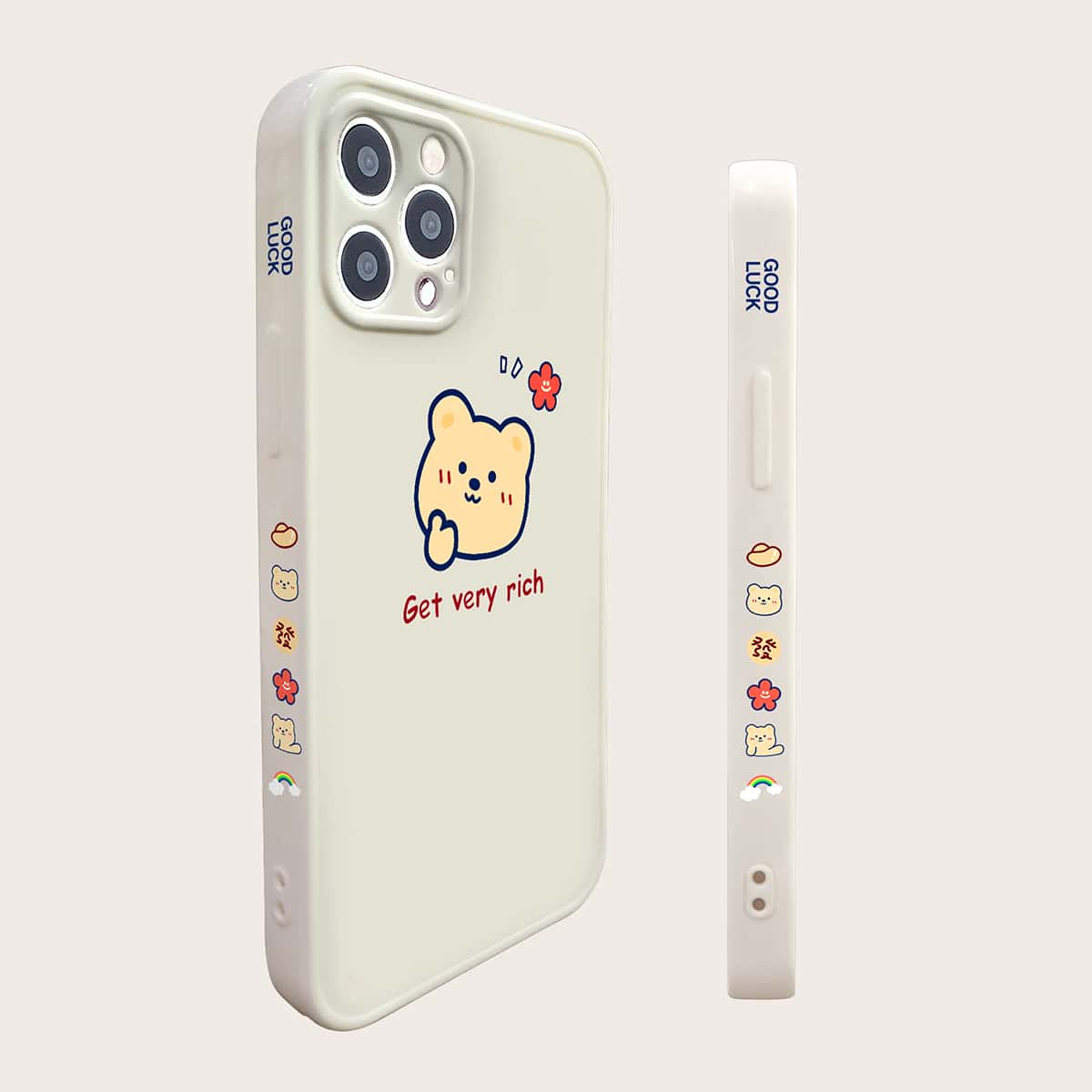 

Cartoon Bear Pattern Phone Case, Multicolor