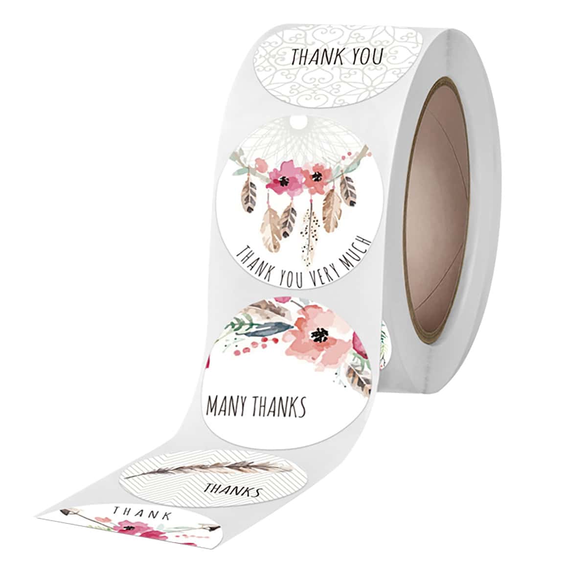 

1roll Flower Print Sticker, Multicolor