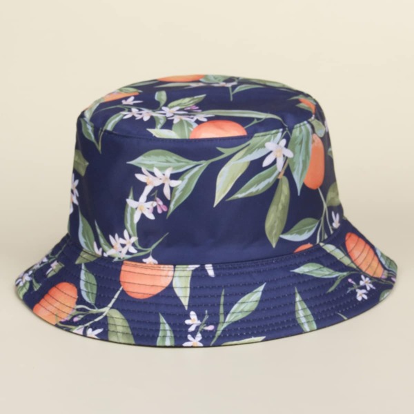 

Flower Print Reversible Bucket Hat, Multicolor