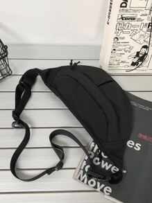 Túi đeo hông nam Casual All-Match - màu đen - Xem 6