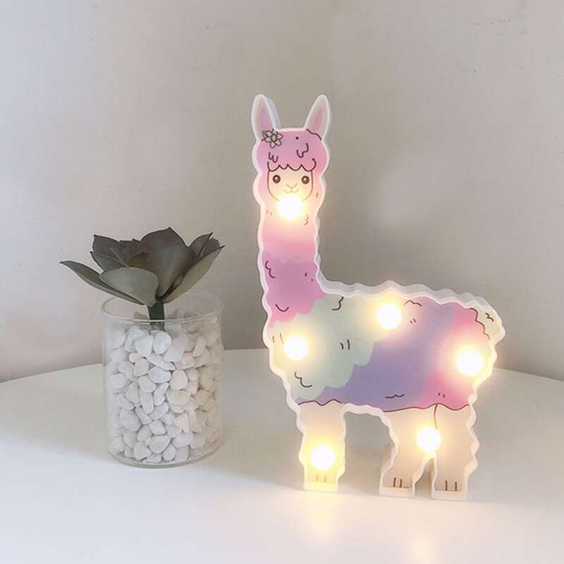 

Cartoon Alpaca Night Light, Yellow