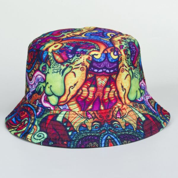 

Allover Graphic Bucket Hat, Multicolor