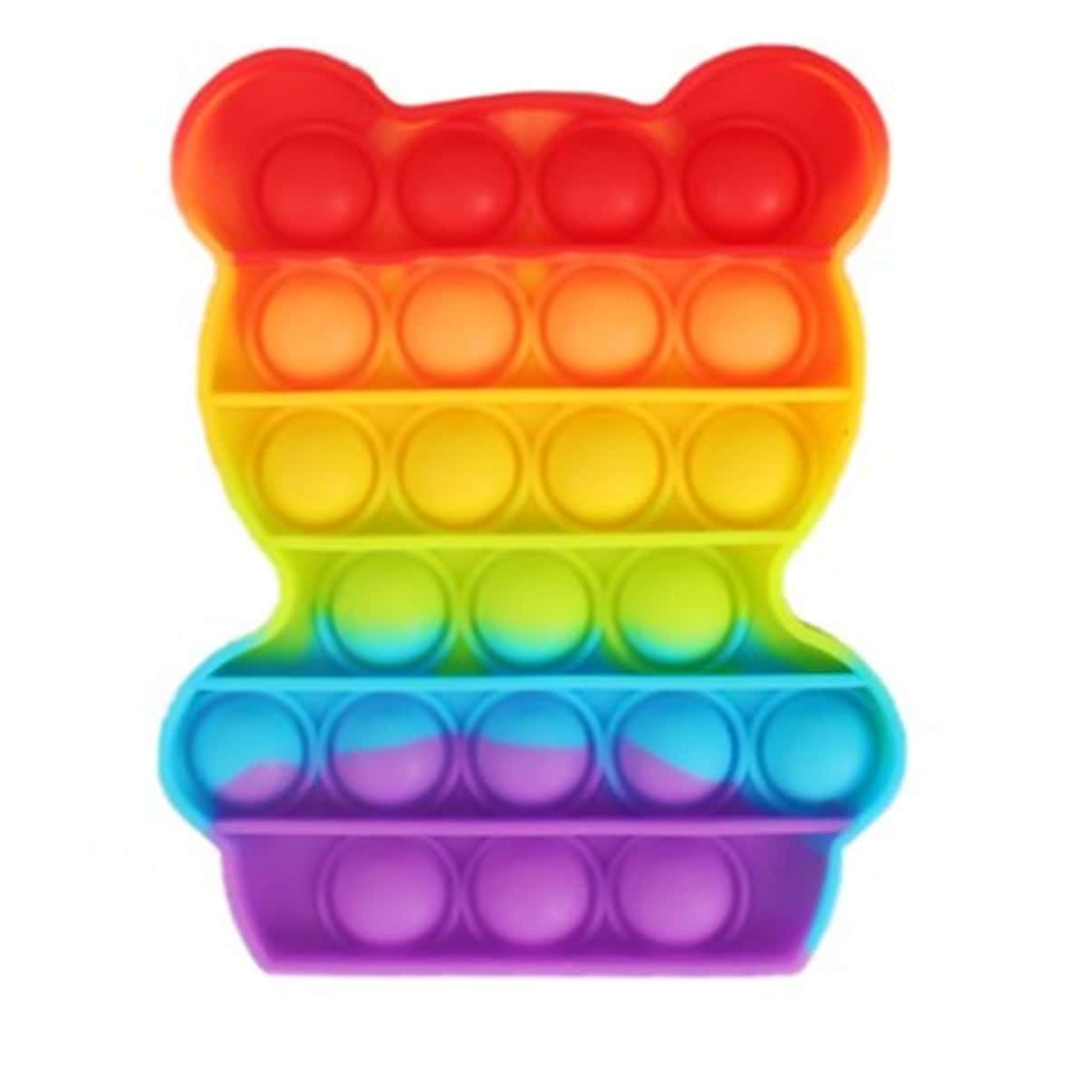 

1pc Bear Shaped Random Push Pop Bubble, Multicolor