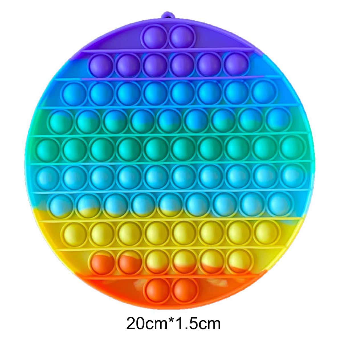 

1pc Random Round Shaped Push Bubble Toy, Multicolor