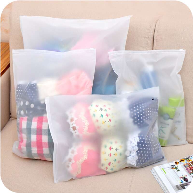 

1pc Clear Storage Bag, White