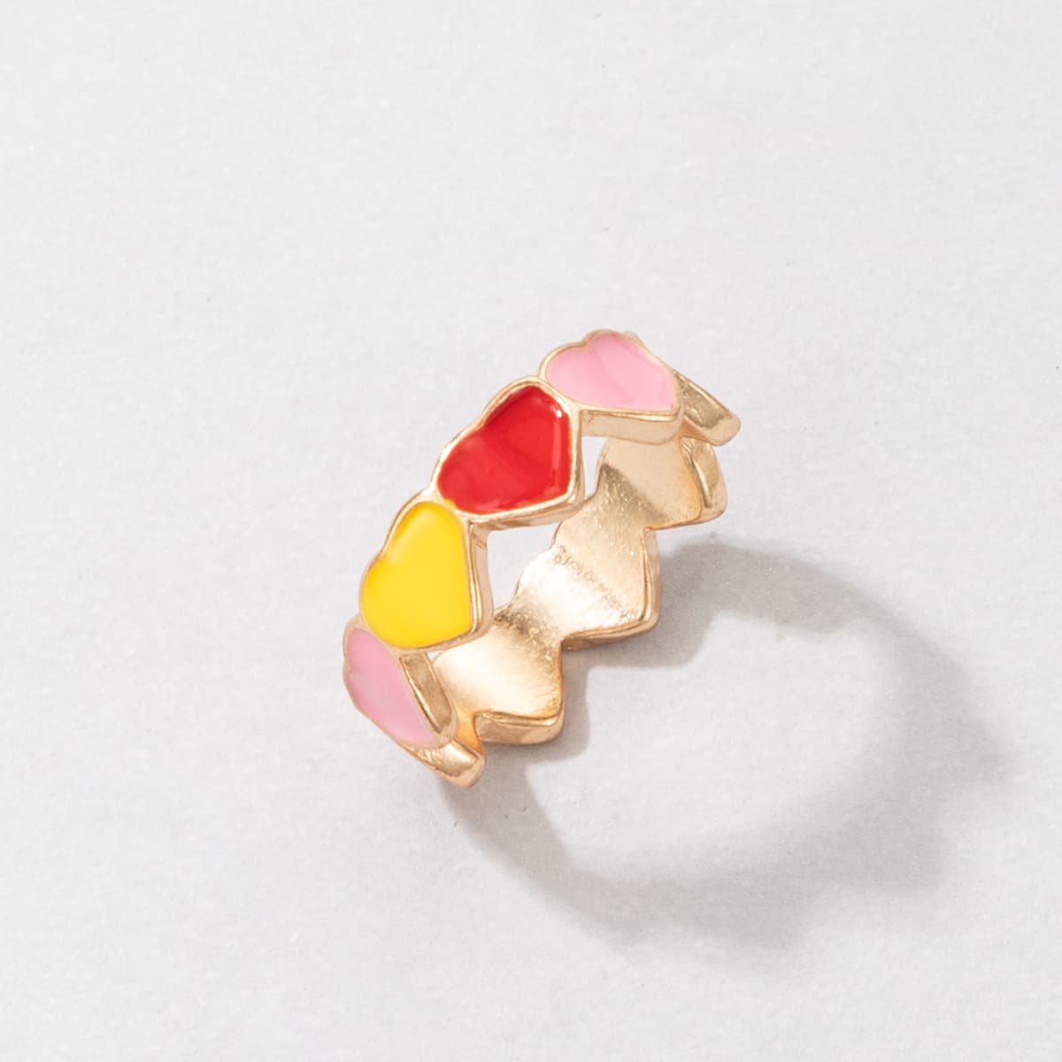 

Heart Decor Ring, Multicolor