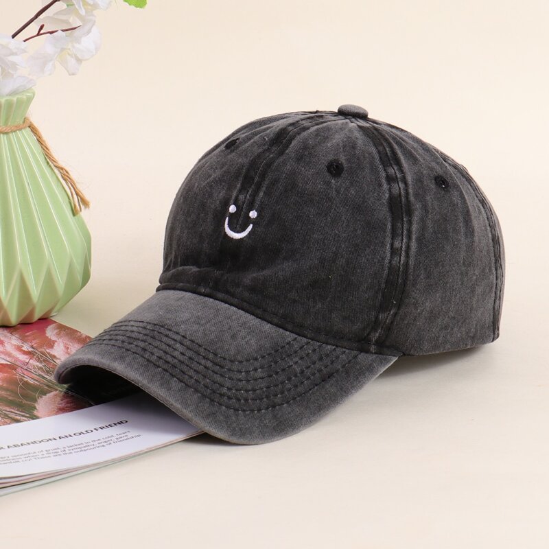 

Cartoon Embroidery Baseball Cap, Black