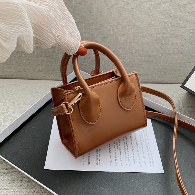 

Minimalist Satchel Bag, Brown