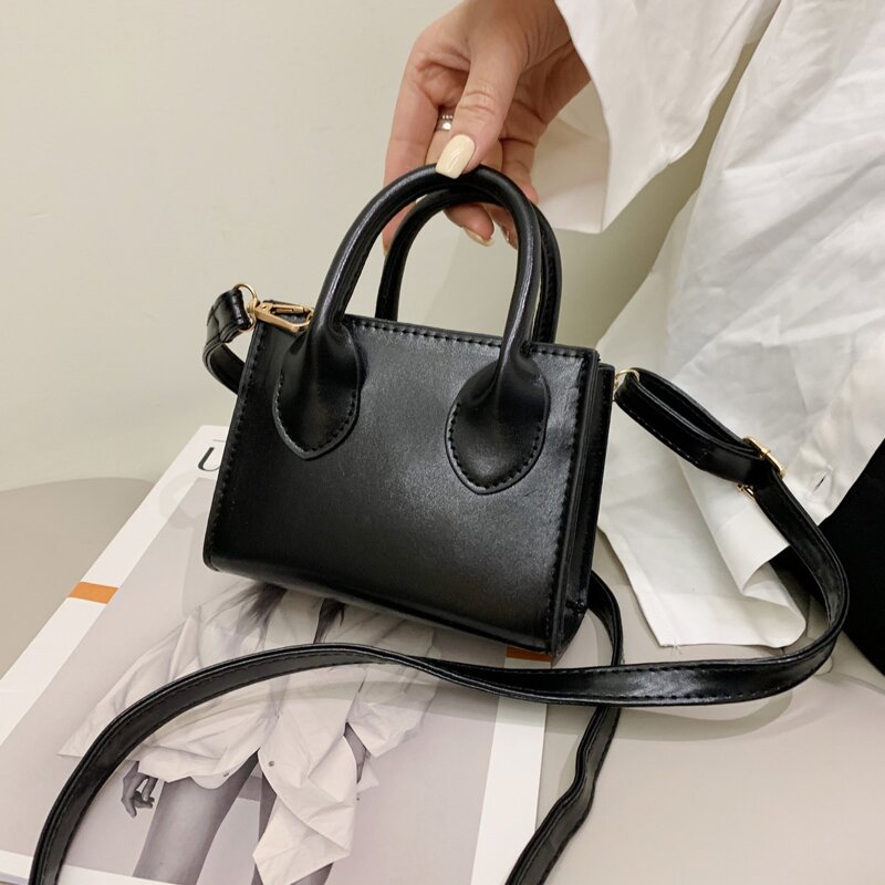 

Minimalist Satchel Bag, Black