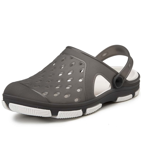 

Men Minimalist Hollow Out Slingback Sandals, Grey