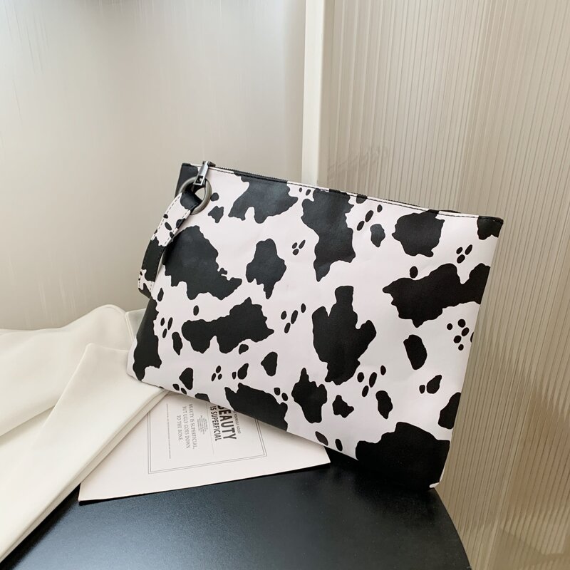

Cow Pattern Clutch Bag, Multicolor