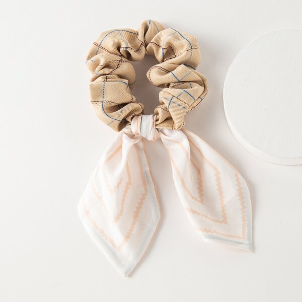 

Plaid Scarf Hair Tie, Multicolor
