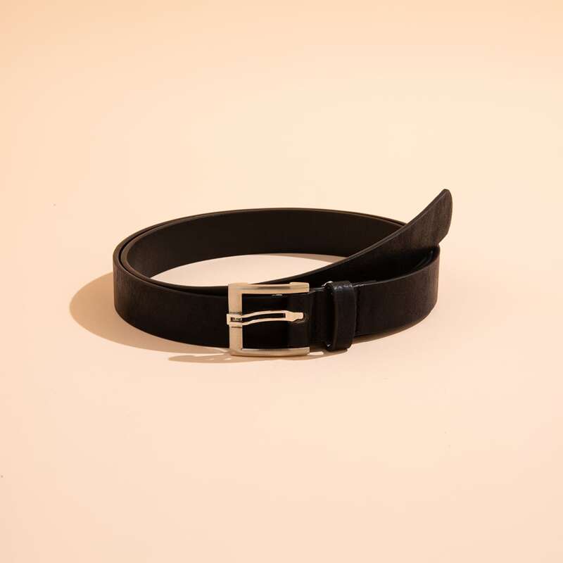 

Square Buckle Belt, Black