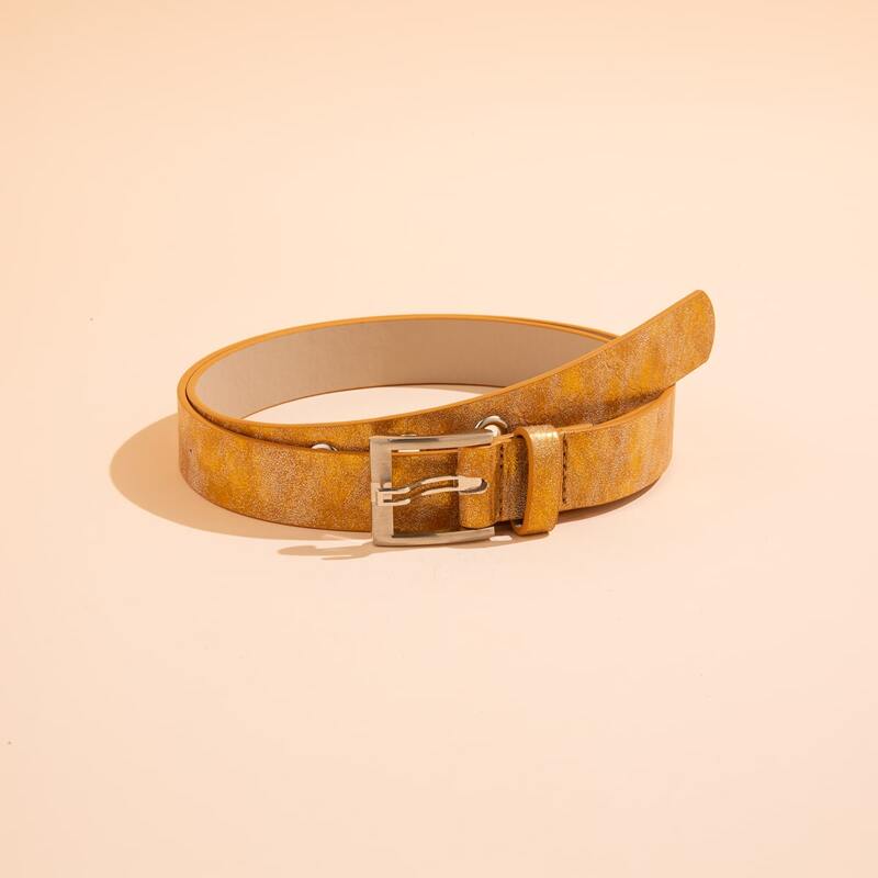 

Square Buckle Belt, Yellow