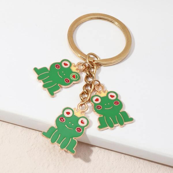 

Animal Charm Keychain, Green