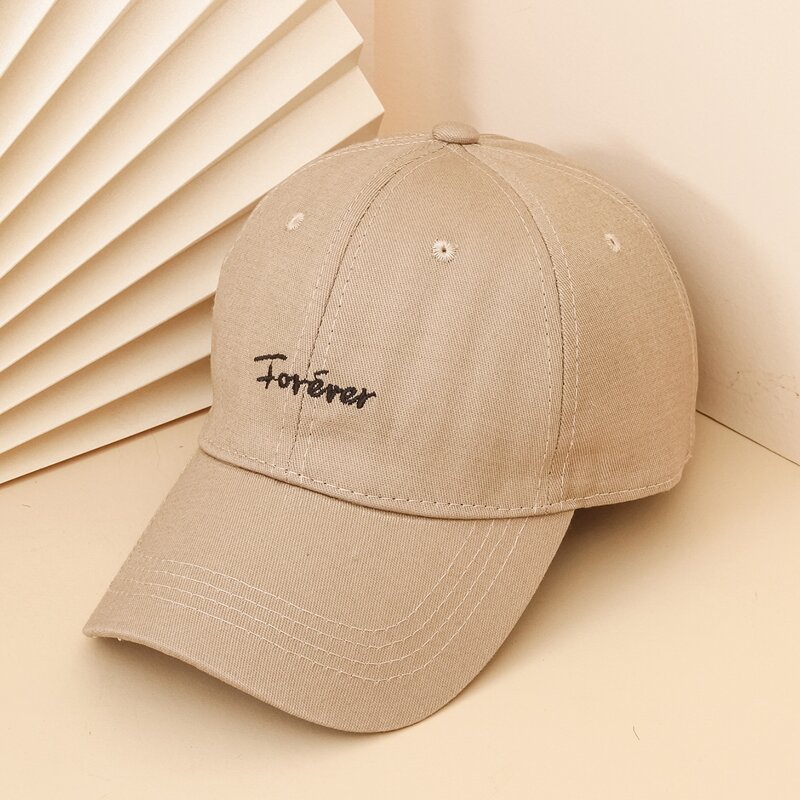 

Guys Letter Embroidery Baseball Cap, Khaki